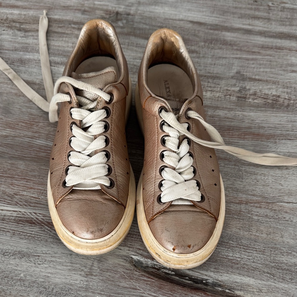 Alexander McQueen Bronze Sneakers